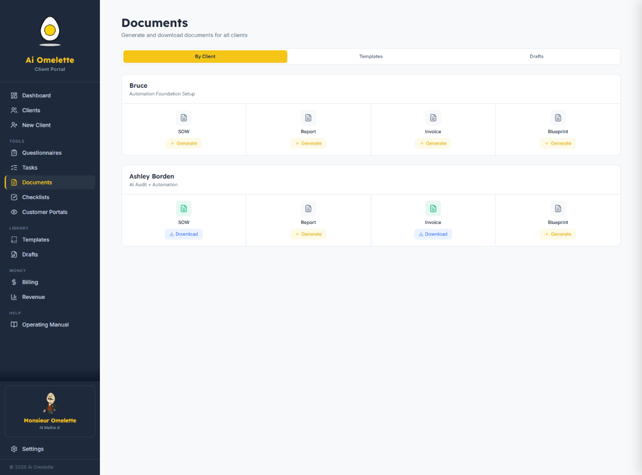 Document Generation screenshot
